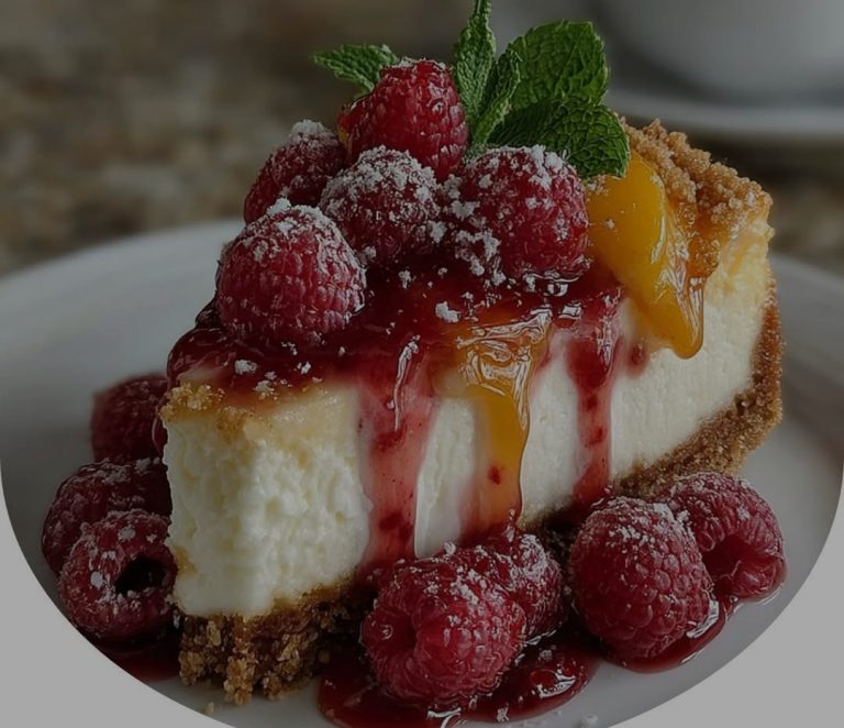 No-Bake Peach Raspberry Cheesecake – Cook For You