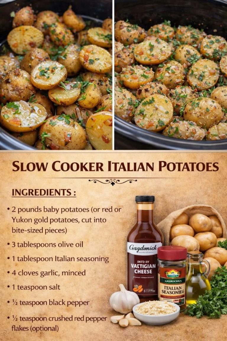 Slow Cooker Italian Potatoes – Cook For You