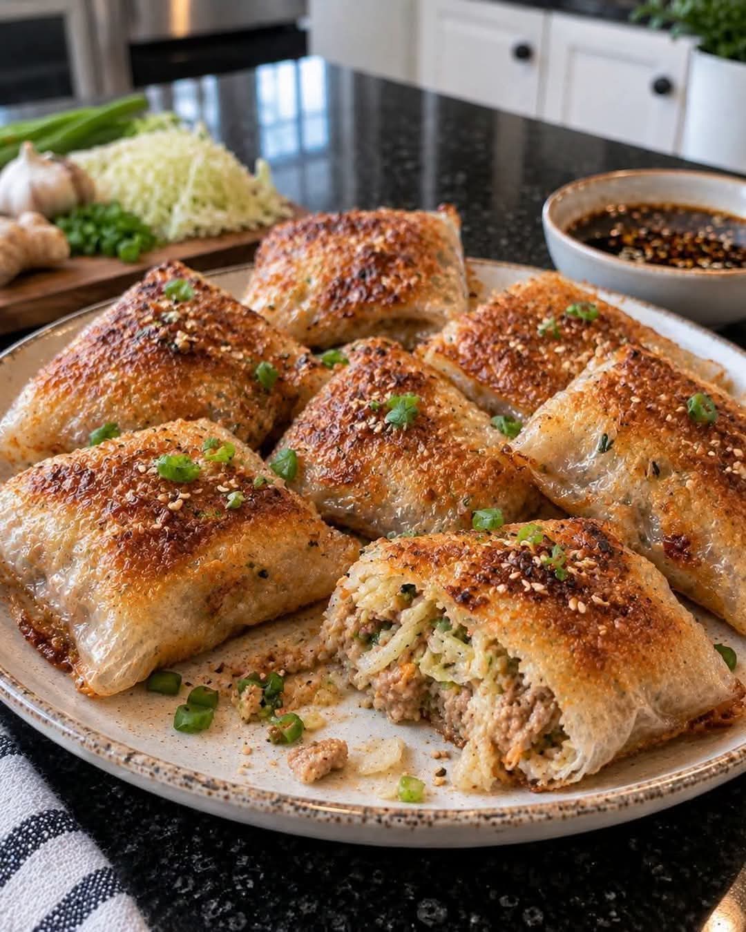 Crispy Rice-Paper Dumplings